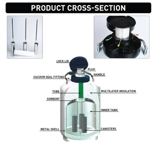 SG10 Liquid Nitrogen Storage Container 10 Ltr Tank Capacity SUJA