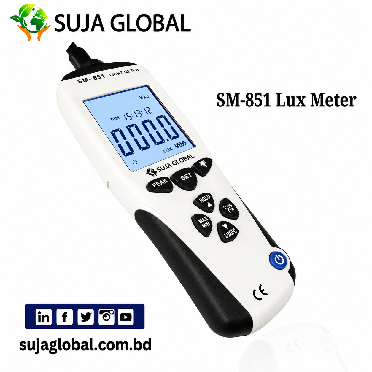 SM-851 Lux Meter | The Illumination Detector | Light Meter Latest Price in BD | SUJA GLOBAL - Image 4
