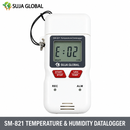SM-821 Portable Temperature Humidity Data Logger With USB Interface Price in Bangladesh | SUJA GLOBAL