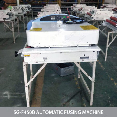 Buy the SG-F450B Automatic Belt Warping Prevention Fusing Machine (450mm Width) from SUJA GLOBAL. Features motorized sensor control.