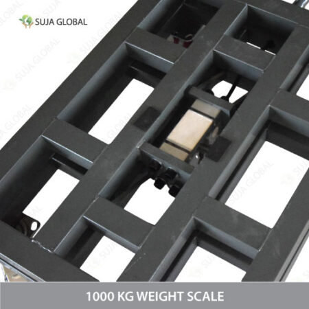 Buy 1000 Kg Heavy Duty Digital Platform Weight Scale with MS heavy body, moveable wheels, dual display, Perfect for warehouses, and industrial use.