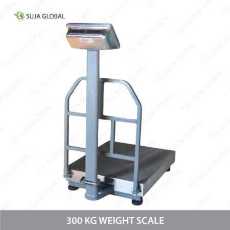 Buy 300 Kg Heavy Duty Digital Platform Weight Scale with MS & SS heavy body, stable wheels, dual display, Perfect for warehouses, and industrial use.