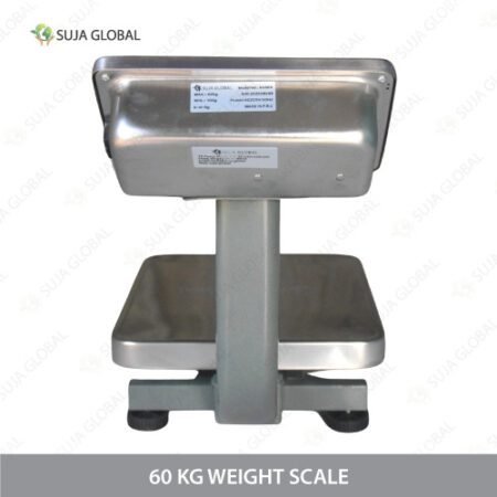Buy 60 Kg Heavy Duty Digital Platform Weight Scale with MS & SS heavy body, stable wheels, dual display, Perfect for warehouses, and industrial use.
