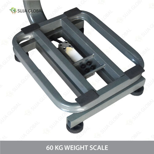 Buy 60 Kg Heavy Duty Digital Platform Weight Scale with MS & SS heavy body, stable wheels, dual display, Perfect for warehouses, and industrial use.